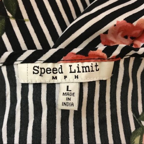 Floral Striped Blouse Career Office Lightweight Rosette Casual Rose Print boho - Picture 2 of 6